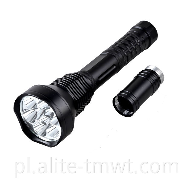 Wysokie latarnia o wysokości 10000 lm 5-metodą XML T6 9 LED Big Torch Light